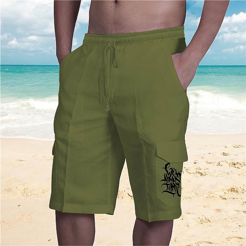Men's Graphic Shorts Summer Shorts Baggy Shorts Mid Waist Streetwear Designer Casual Daily Holiday Drawstring Elastic Waist Print Designer Clothing Apparel4