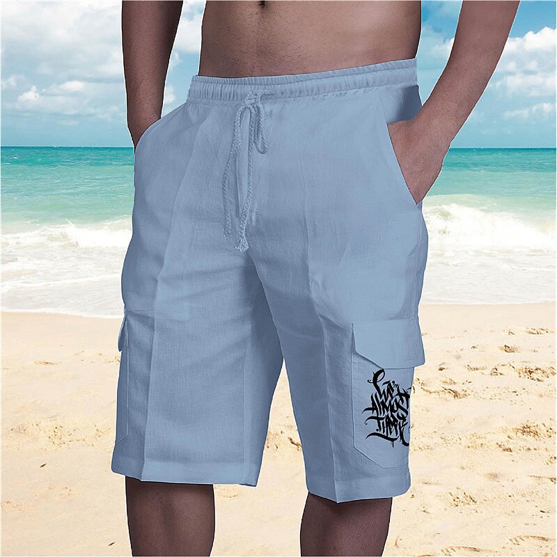 Men's Graphic Shorts Summer Shorts Baggy Shorts Mid Waist Streetwear Designer Casual Daily Holiday Drawstring Elastic Waist Print Designer Clothing Apparel3