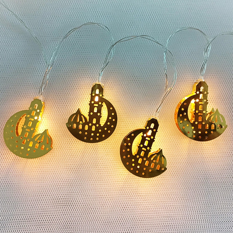 Ramadan Lights Decoration Eid Mubarak Moon Star LED String Light 3M 20LEDs Ramadan Decoration 2023 Islam Muslim Party Decor Ramadan Kareem Lights Garland On Battery OR USB2