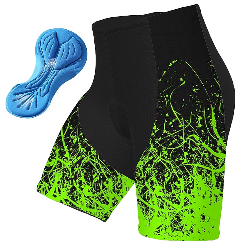 Men's Graphic Geometic Cycling Road Shorts Cycling Shorts Bike Padded Shorts / Chamois Bottoms Race Fit Mountain Bike MTB Road Bike Cycling Sports 3D Pad Cycling Quick Dry Moisture Wicking White4