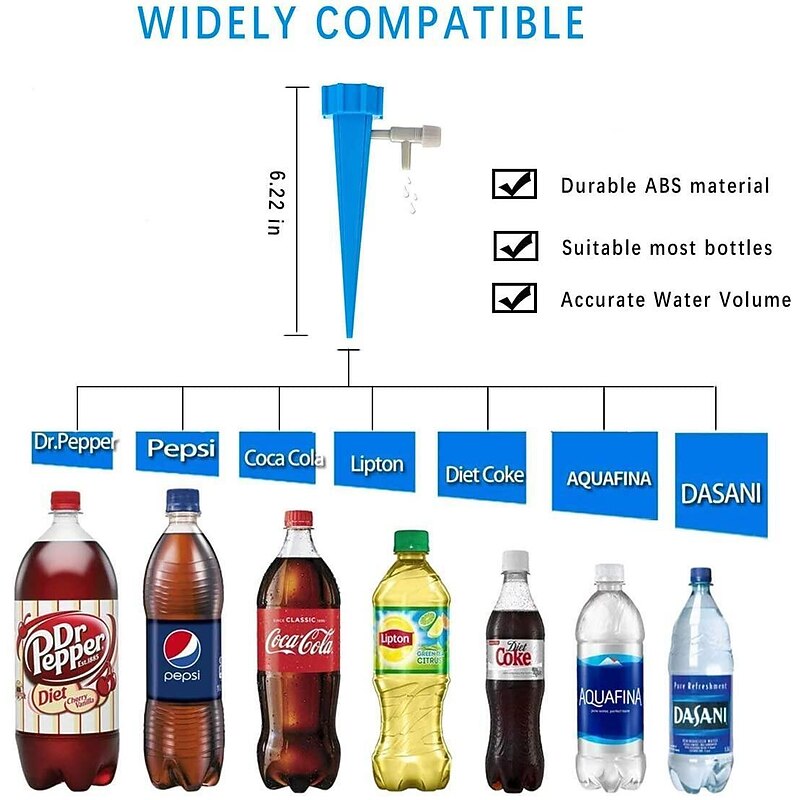 12PCS Self-Contained Auto Drip Irrigation Watering System Automatic Watering Spike For Plants Flower Indoor Household3