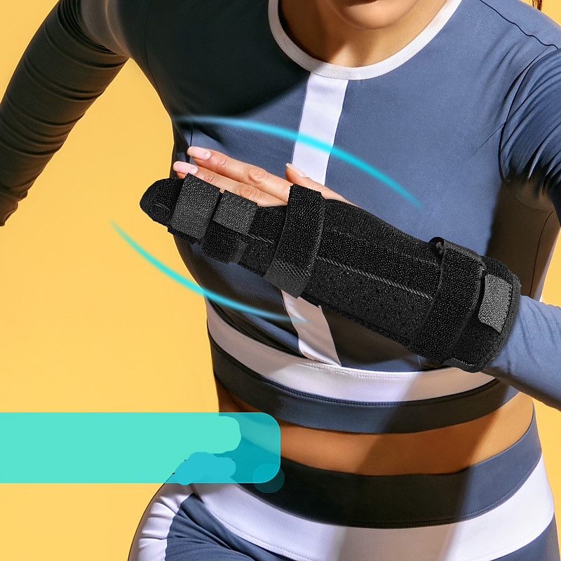 Metacarpal Finger Splint Hand Brace  Pinky Finger Splint For Boxer Fractures Broken Ring Little Finger Cast Trigger Finger Immobilizer Straightener Ulnar Gutter Splint Support - Right Large3