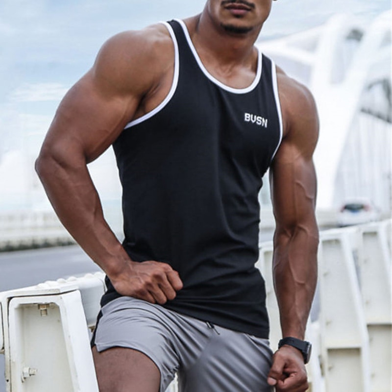 Men's Tank Top Vest Top Undershirt Graphic Tee Sleeveless Crew Neck Summer Graphic Letter Fashion Streetwear Muscle Print Sports & Outdoor Athleisure Gym Black White Green Top Tee for Men3