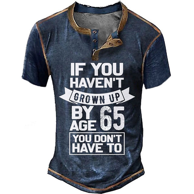 Men's Funny 65th Birthday Graphic T-Shirt, 