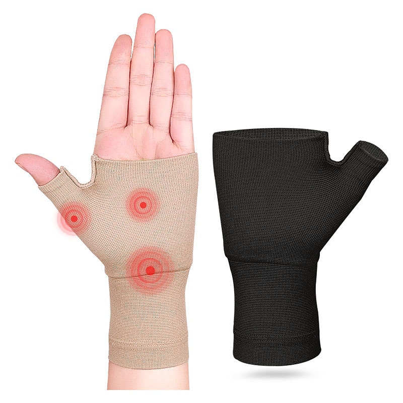 1PC Unisex Wrist Thumb Support Sleeve Fingerless Wrist Gloves Compression Arthritis Gloves Sports Wrist Support Brace for Fatigue Sports Typing 2025 -