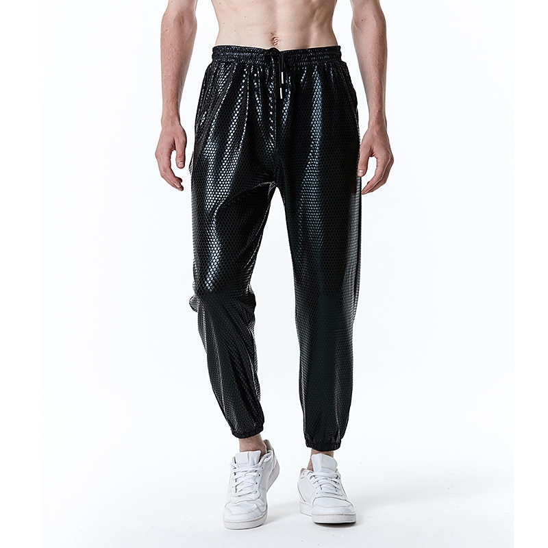 Retro Vintage Disco 1980s Pants Jogger Pants Disco Fancy Dress Men's Carnival Costume Carnival Masquerade Party & Evening Bachelorette Party Pride Parade Adults' Pants2