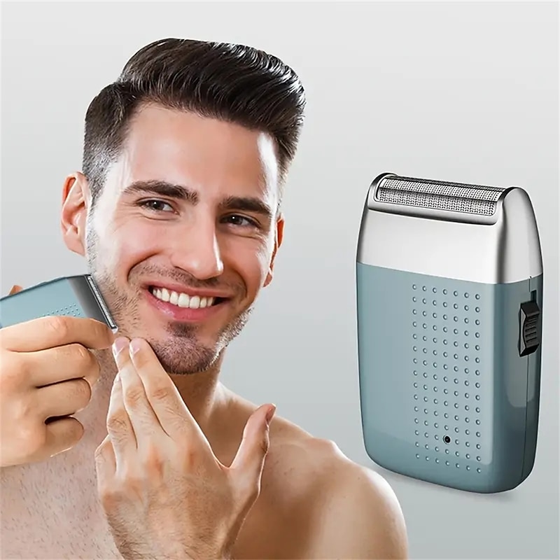 Electric Foil And Bald Shavers Men Blade With Rechargeable Beard Shave