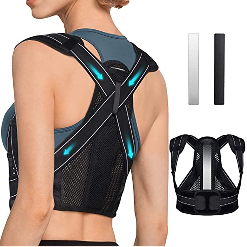1PC Back Brace Posture Corrector for Women and MenFully Adjustable Back Straightener Posture CorrectorLightweight and Breathable Back Support and Neck Shoulder Clavicle and Back Pain Relief