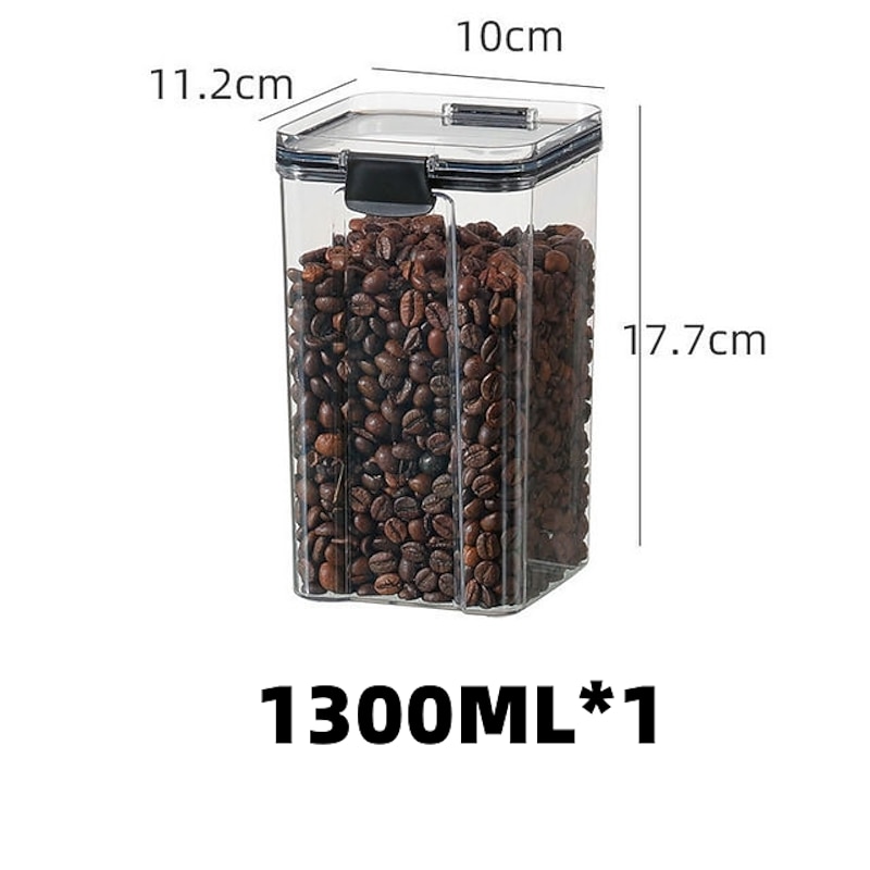 Sealed cans Grains kitchen to store food grade transparent plastic cans box snack dry goods tea storage tank kitchen items4