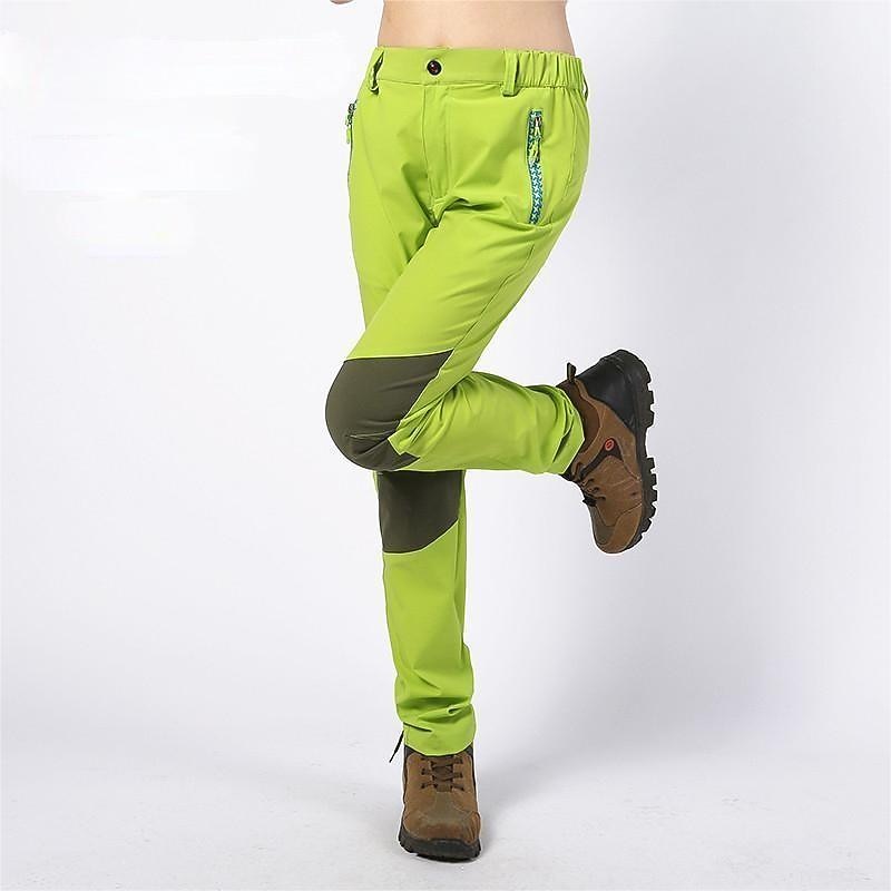 Women's Hiking Pants Trousers Patchwork Summer Outdoor Regular Fit Quick Dry Soft High Elasticity Comfortable Bottoms Full Length Elastic Waist Blue Purple Elastane Camping / Hiking Fishing Climbing2