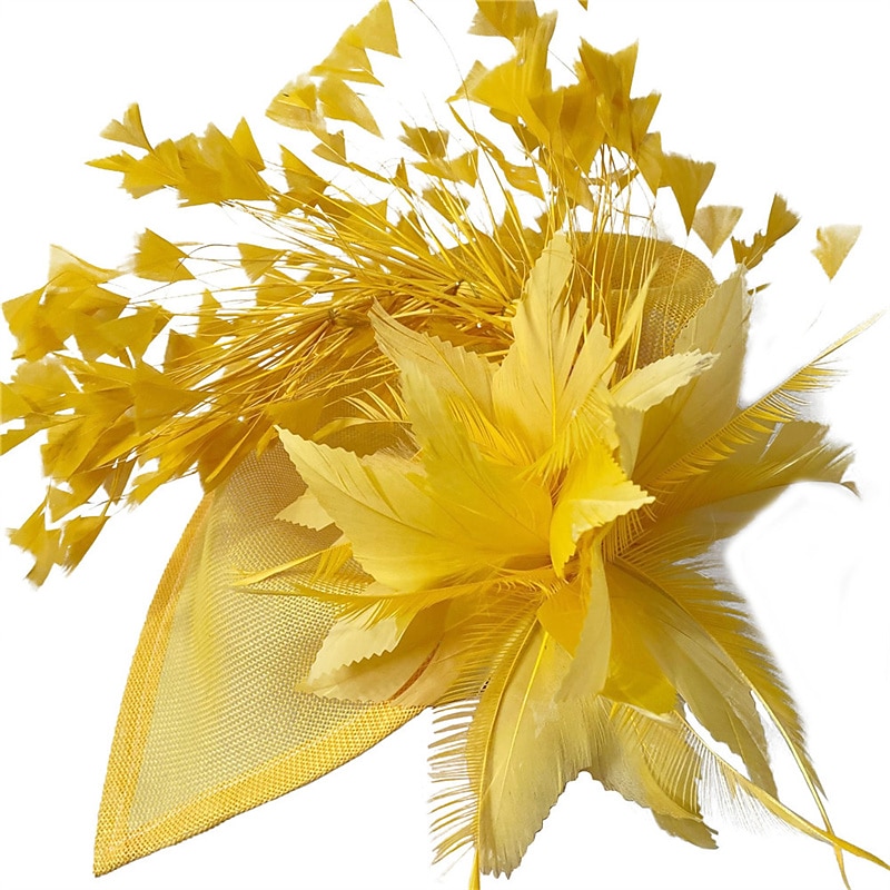 Fascinators Sinamay Wedding Tea Party Kentucky Derby Horse Race Ladies Day Vintage Fashion Handmade With Feather Headpiece Headwear3