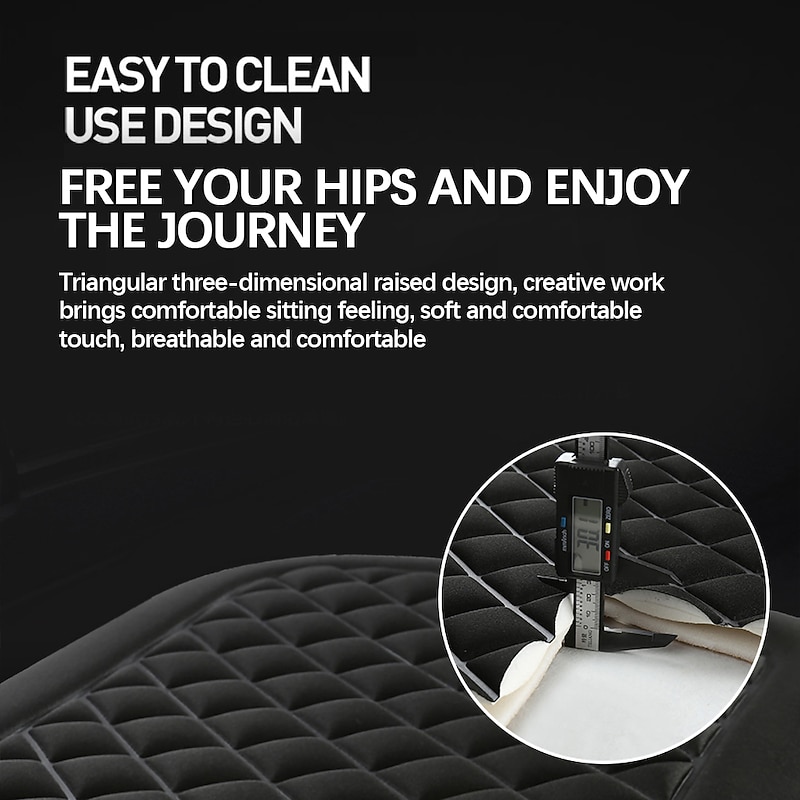 Soft Car Seat Cushion with Foam Padding, Non-Slip Seat Protector for Cars, Office Chairs, or Home3