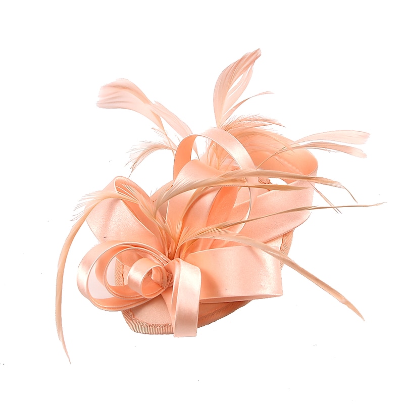 Headbands Fascinators Hats  / Polyamide Fedora Hat Floppy Hat Fall Wedding Party / Evening Holiday Tea Party Horse Race Vintage Elegant With Feather Appliques Headpiece Headwear4