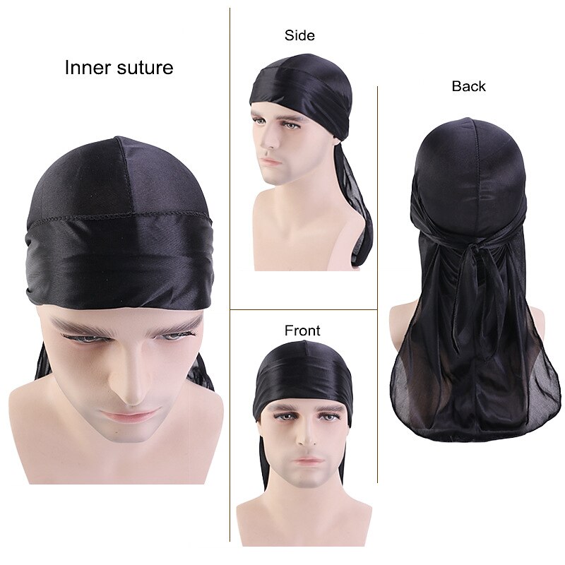 Imitation Silk Strapping Pirate Cap Cape Headband Cap Cap Cap4