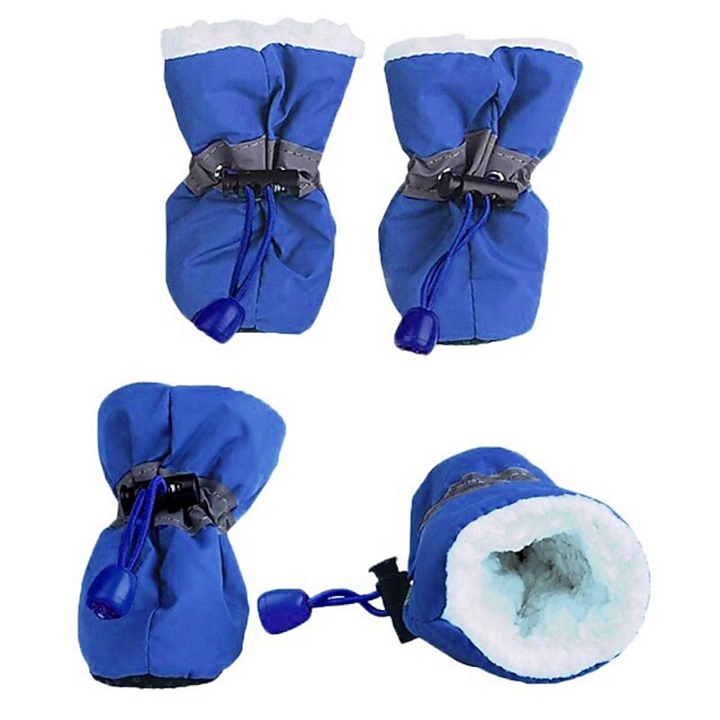 Dog Shoes,Dog Boots / Shoes Socks Warm Cute Solid Colored For Pets Cotton Black Pet Shoes Foot Cover Dog Boots2