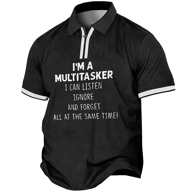 Men's Plus Size Polo Shirt Big and Tall Letter Turndown Button Short Sleeve Spring & Summer Sports Fashion Streetwear Designer Outdoor Street Tops4