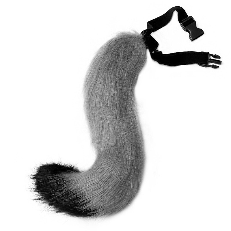 Faux Fur Fox Costume Cat Tail Cosplay Carnival Christmas Party Costume One Size3