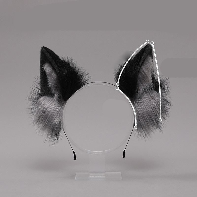 Fox Clip Cat Ears Headband Wolf Paws Cosplay Costume Carnival Fancy Party Costume Accessories2