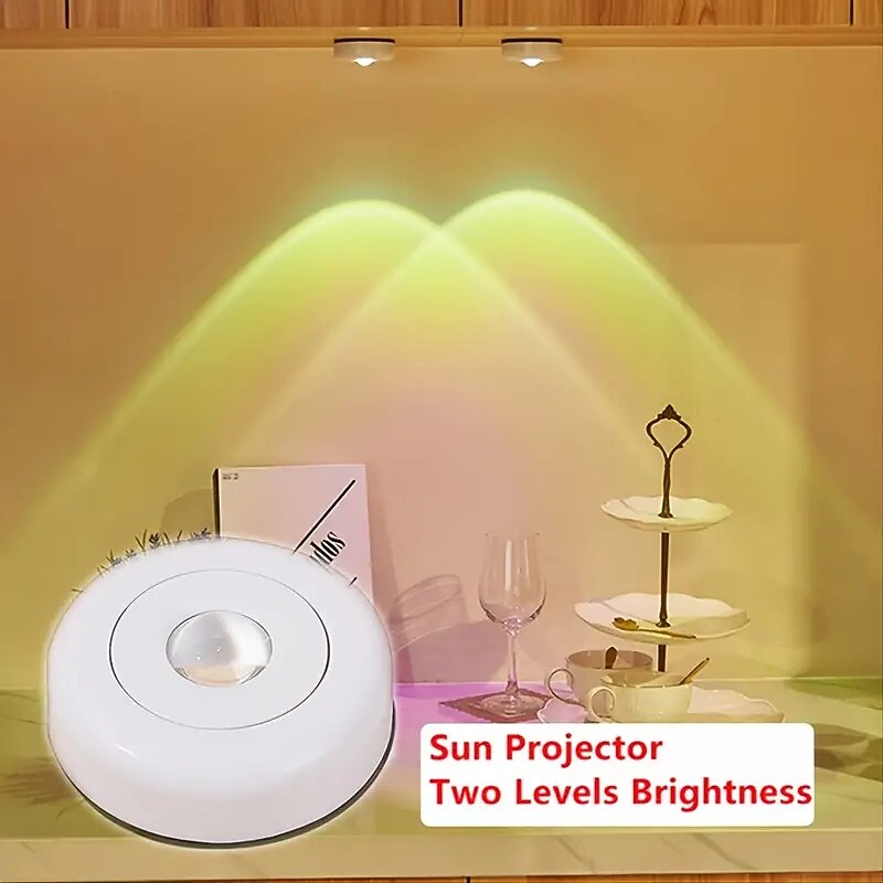 2pcs Cabinet Lights Bedroom Decorative Light Touch Sunset Light Wall Light Kitchen Closet Cabinet Decorative Lighting Ambient Night Light - Main Image