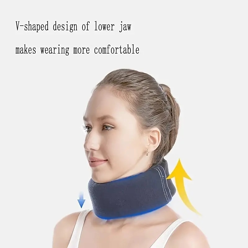 1pc Neck Support Sponge Collar Neck Protection Soft Neck Support Cervical Vertebra Brace Cervical Vertebra Sprain Fracture Fixation Travel Pillow3