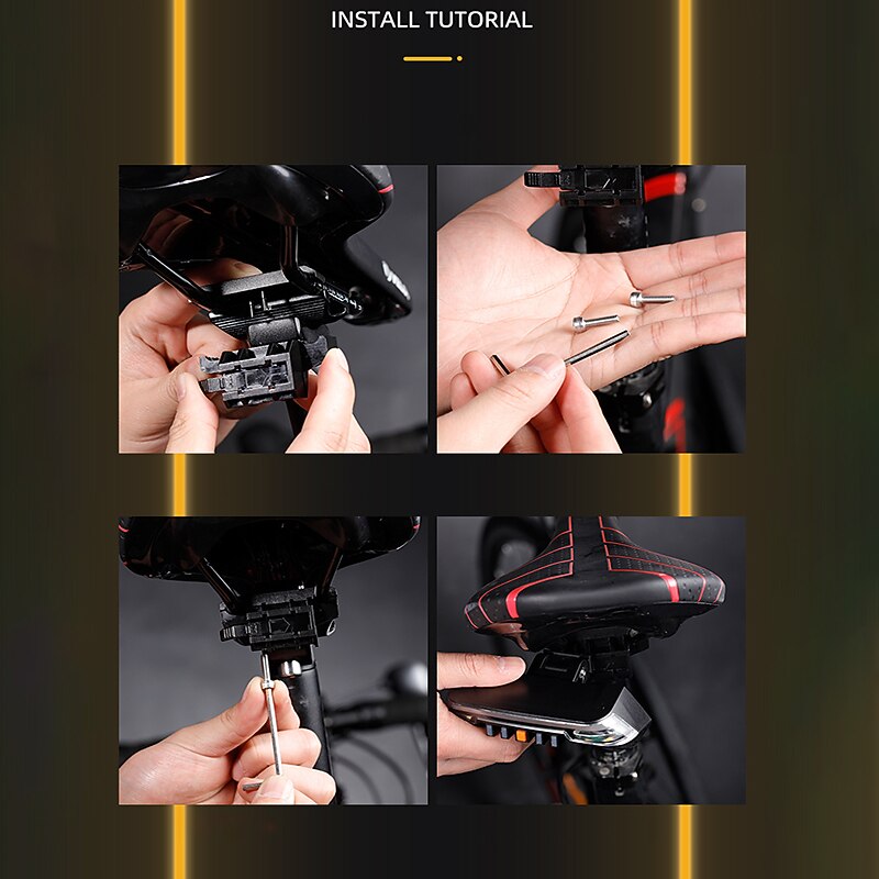 Steering Smart Brake Taillight Wireless Remote Control USB Rechargeable Bicycle Warning Light2