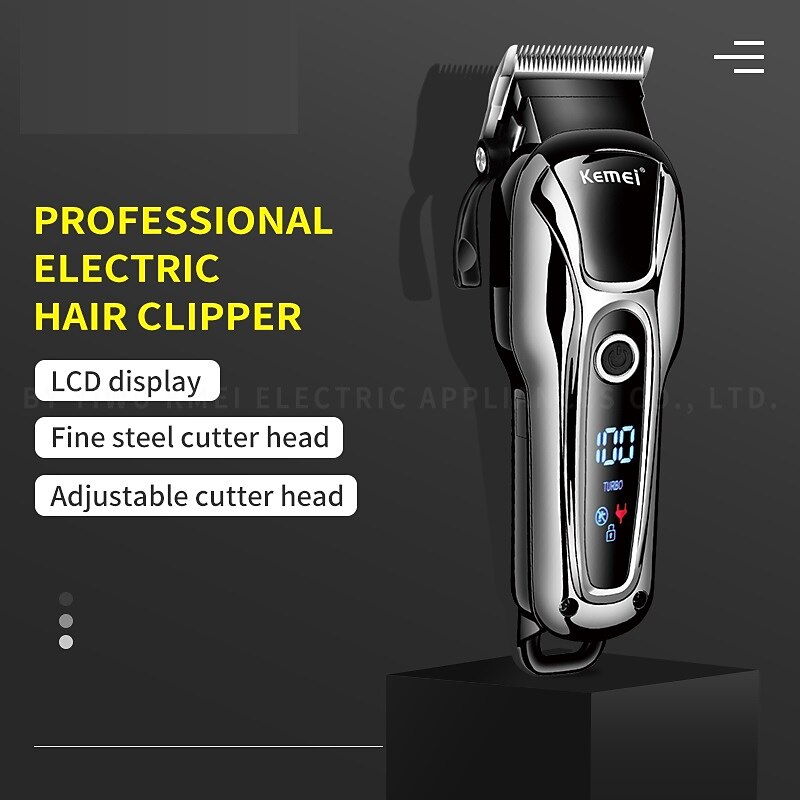 KEMEI Rechargeable Hair Trimmer For Men Shaver Professional Hair Clipper Hair Cutting Machine Barber Accessories Cut Machin Beard2