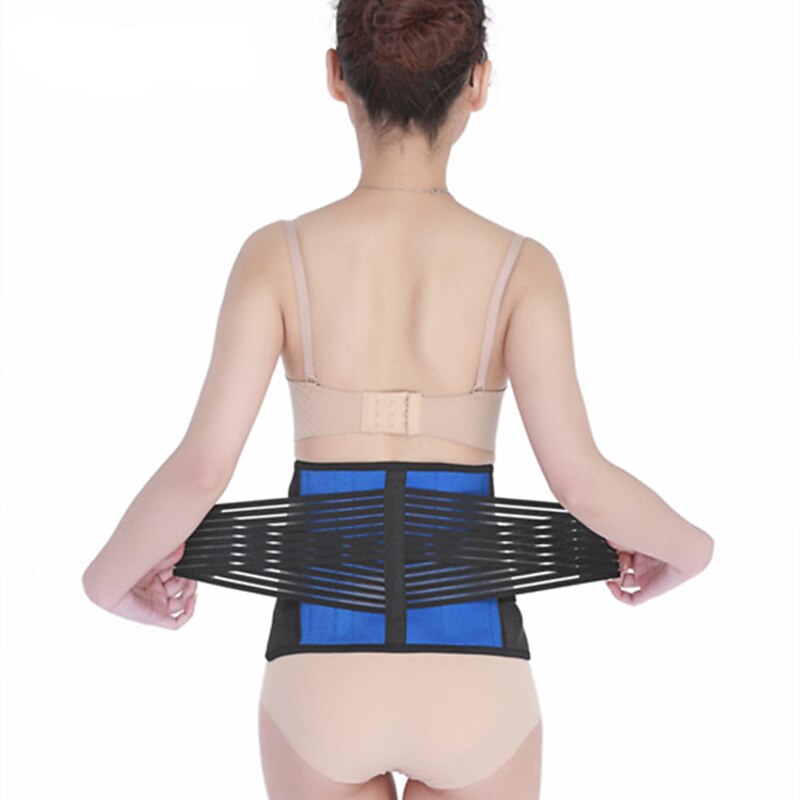 1PC Back Brace for Men and Women - Breathable Waist Lumbar Lower Back Support Belt for Sciatica Herniated Disc Scoliosis Back Pain Relief Heavy lifting with Dual Adjustable Straps3