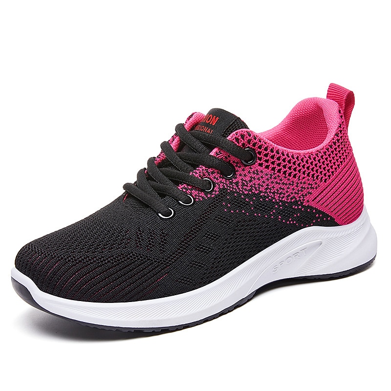 Women's Breathable Knit Running Shoes – Lightweight Lace-Up Sneakers for Walking, Gym & Casual Sports4