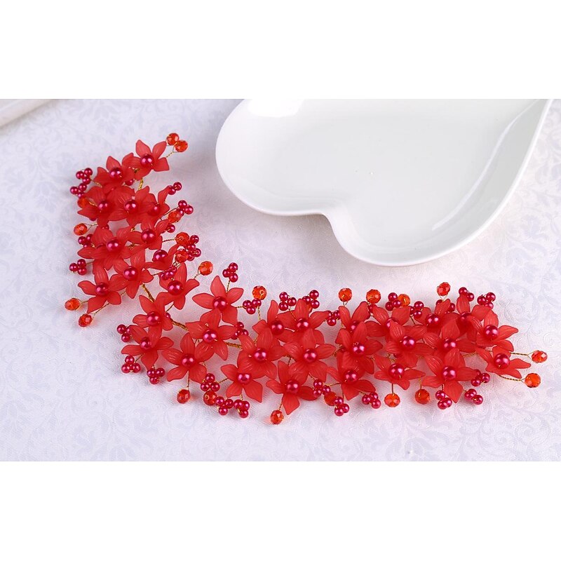 Flower-Leaf Bridal Headpieces for Wedding Hair Band for Brides Headband Rhinestone Wedding Headband Silver Flower Girl Bridesmaid Hair3