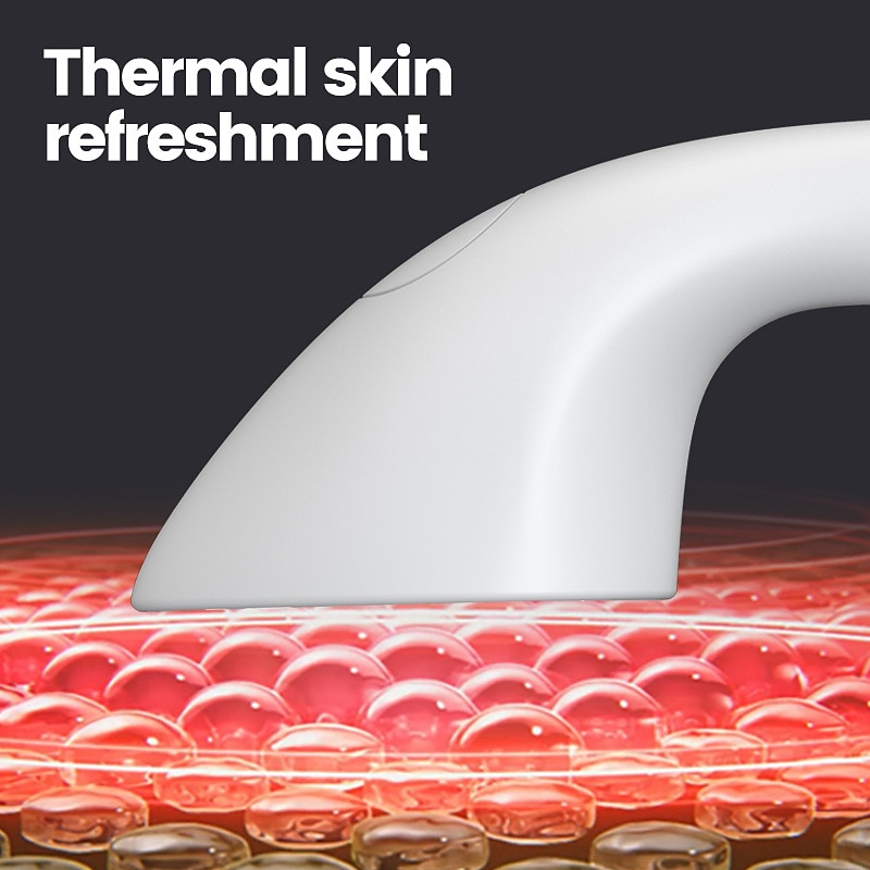 Facial Massager Handheld Skin Rejuvenating Device Women's Face Lifting Massage Device With Hot & Cold Compress For Smoother Tighter Face Small Iron Shape Facial Beauty Instrument Valentine's Day B4