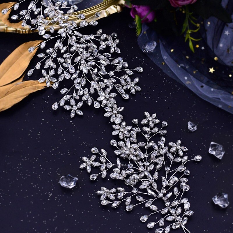 Headbands Alloy Wedding Church Elegant Bridal With Crystals Headpiece Headwear dress to impress3