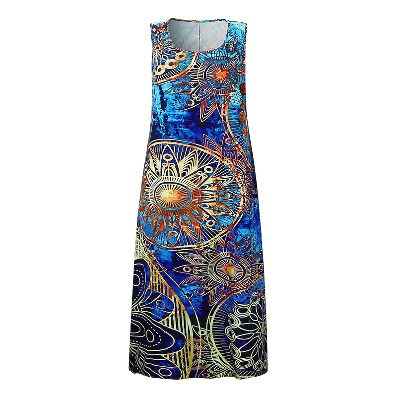 Women's Maxi Dress Casual Dress T Shirt Dress Tee Dress Sundress Basic Outdoor Vacation Party Regular Fit Floral Short Sleeve Crew Neck Red Blue Green Summer Spring4