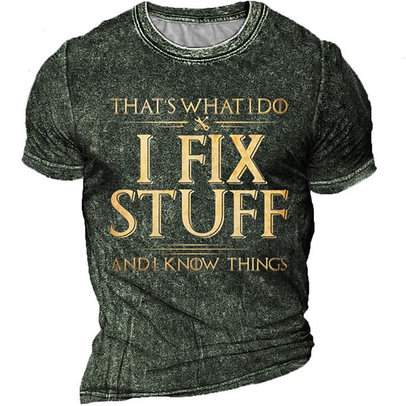 Men's Graphic Letter T Shirt Tee Short Sleeve T shirt 3D Print Crew Neck Shirt Vintage Fashion Designer Outdoor Casual Daily Black Navy Blue Dark Green Spring & Summer Clothing Apparel S M L XL 2XL2