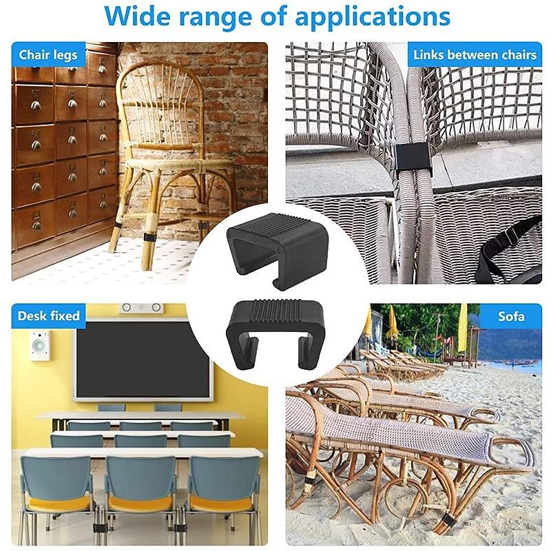 8pcs Extra Strong Connectors Garden Furniture Clips Polyrattan Furniture Clips for Lounge Set Clips Clips for Garden Furniture Set Module Outdoor Couch Patio Furniture2