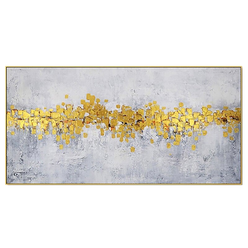 Handmade Oil Painting Canvas Wall Art Decoration Modern Abstract Golden for Home Decor Rolled Frameless Unstretched Painting3