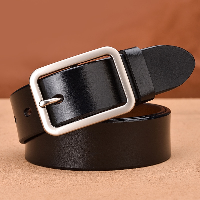 Men's Leather Belt Casual Belt Black Red Dermis Retro Traditional Plain Daily Wear Going out Weekend3
