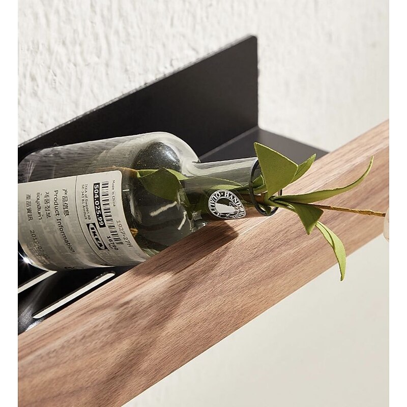 Shower Caddy Bathroom Shelves Wall Mounted Walnut Space Aluminum Shower Shelf Storage Organizer Rack Bathroom Kitchen Bathroom Hardware Pendant Shower Rack Corner Shelf 1pc4