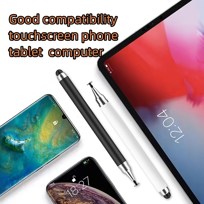 2pcs 2-in-1 Double-Headed Capacitive Stylus Pen High Sensitivity Precision Universal For Ipad IPhone Tablets Touch Screens4