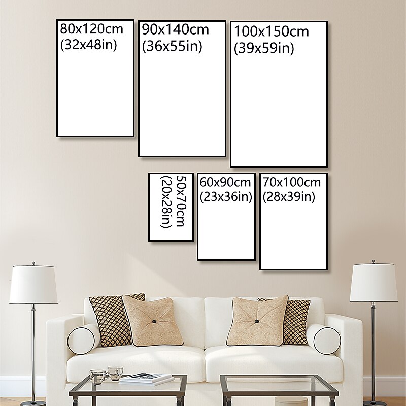 Handmade Oil Painting Canvas Wall Art Decoration Abstract Plant Floral Painting Leaves for Home Decor Rolled Frameless Unstretched Painting2