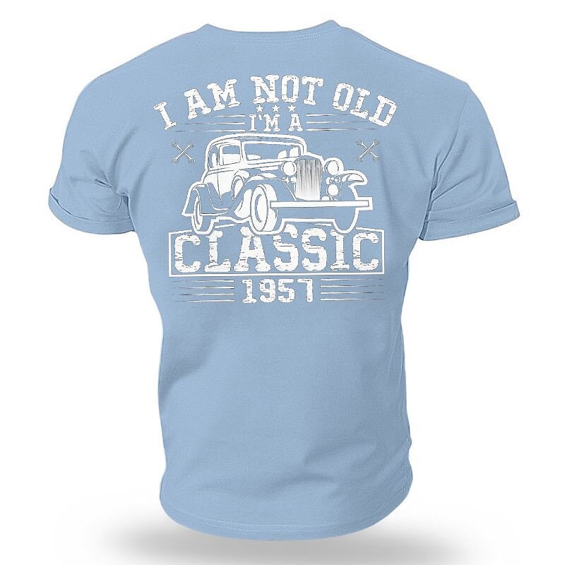 Men's Car Graphic Prints Hobby T Shirt Graphic Tee Cotton Short Sleeve Graphic Shirt Wine Black White Comfortable Tee Vacation Street Fashion Designer Clothing3