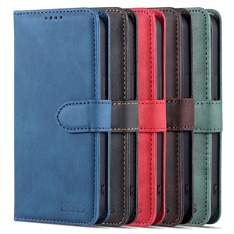 Phone Case For iPhone 17 Pro Max 17 Air 16 15 14 Pro Max Plus 13 12 11 Pro Max Mini Wallet Case Flip Cover with Stand Holder Card Slot Solid Color PU Leather