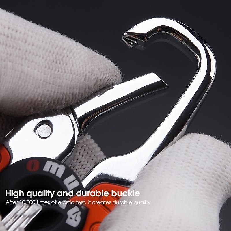 Car Key Chain, Metal Key Ring Creative Alloy Key Chain Key Ring Pendant With Detachable Keyring For Men Belt Clip3