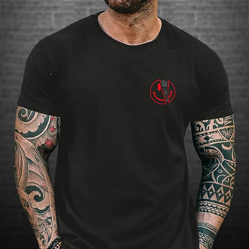 Men's Plus Size Big Tall T Shirt Tee Crewneck Black White Blue Short Sleeves Outdoor Going out Sports Tops Print Basic Graphic Letter Clothing Apparel Cotton Streetwear Stylish Casual3