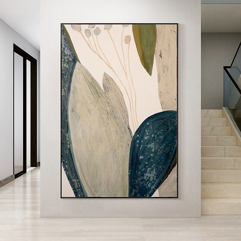 Handmade Hand Painted Oil Painting Wall Modern Abstract Grey Canvas Painting Home Decoration Decor Rolled Canvas Painting