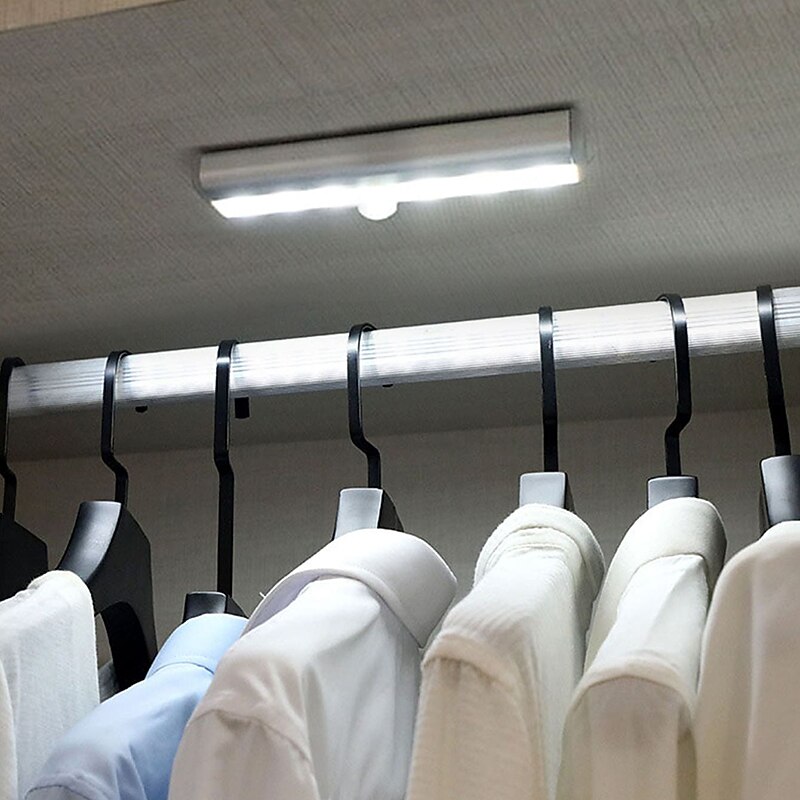 Under Cabinet Lights 6 LEDs Closet Light White/Warm White Motion Sensor Night Lamp For Kitchen Wardrobe - Main Image