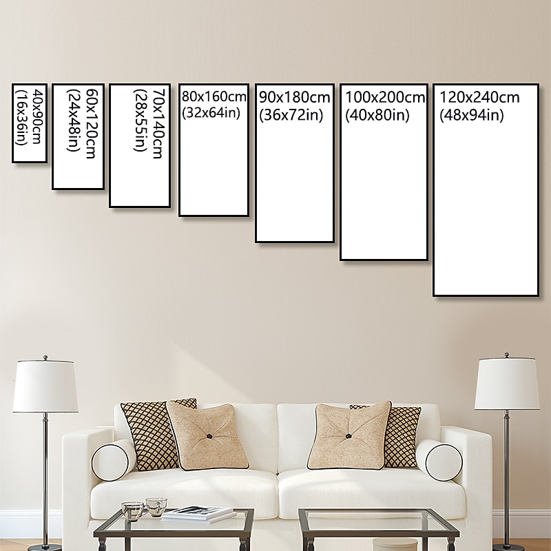 Handmade Hand Painted Wall Art Modern Abstract Red Flower Home Decoration Decor Rolled Canvas No Frame Unstretched2