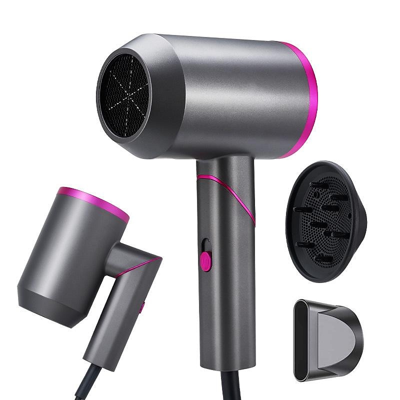 Ionic Hair Dryer 2000W Salon Performance AC Motor Styling Tool / Hair Dryer Professional Blow Dryer Negative Ion Fast Drying for Hair Care 3 Heating / 2 Speed / Cold for Home Travel Hotel