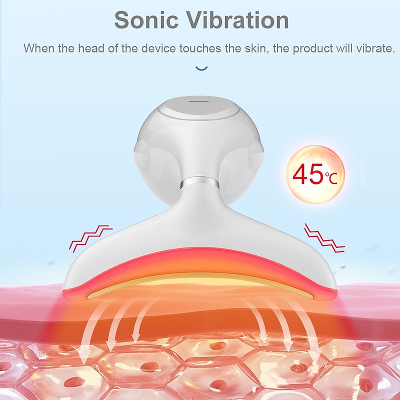 LED Photon Therapy Face Neck Lifting Massager Anti-aging Skin Tighten Reduce Double Chin Anti-Wrinkle Device3