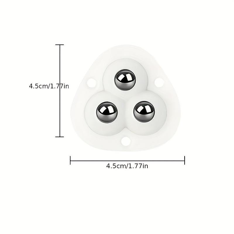 4pcs Self Adhesive Caster Wheels Heavy Duty Swivel Wheels Stainless Steel Paste Universal Wheel 360 Degree Rotation Sticky Pulley For Bins Bottom Storage Box Furniture Trash Can Coffee Table2