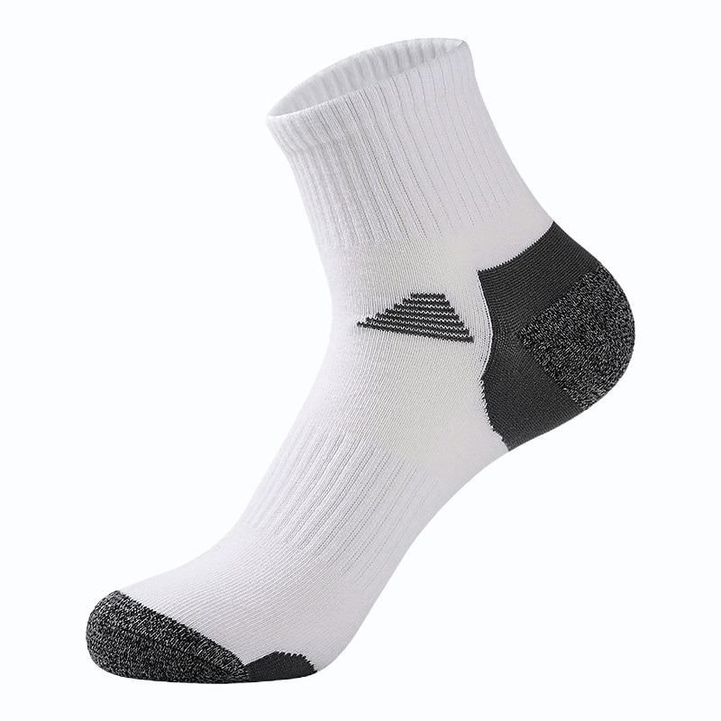 Men's 2 Pairs Socks Crew Socks Black White Color Color Block Daily Wear Vacation Weekend Patchwork Medium Fall & Winter Warm Ups3